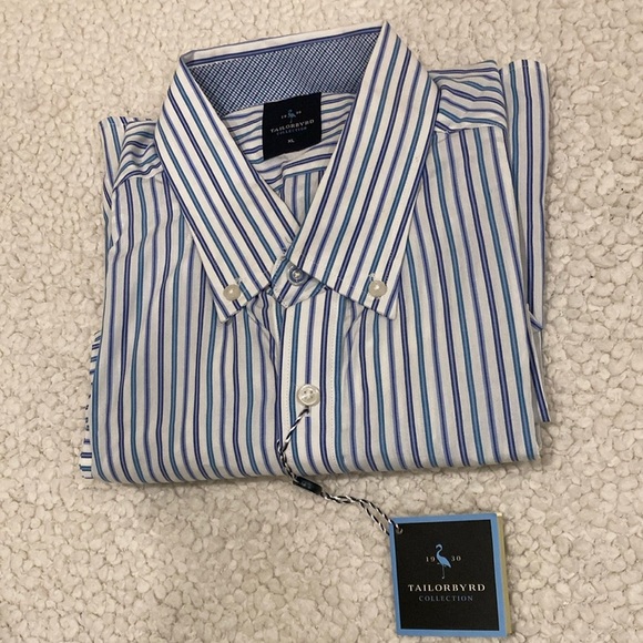 Tailorbyrd Other - Tailorbyrd Blue Striped Men's Shirt